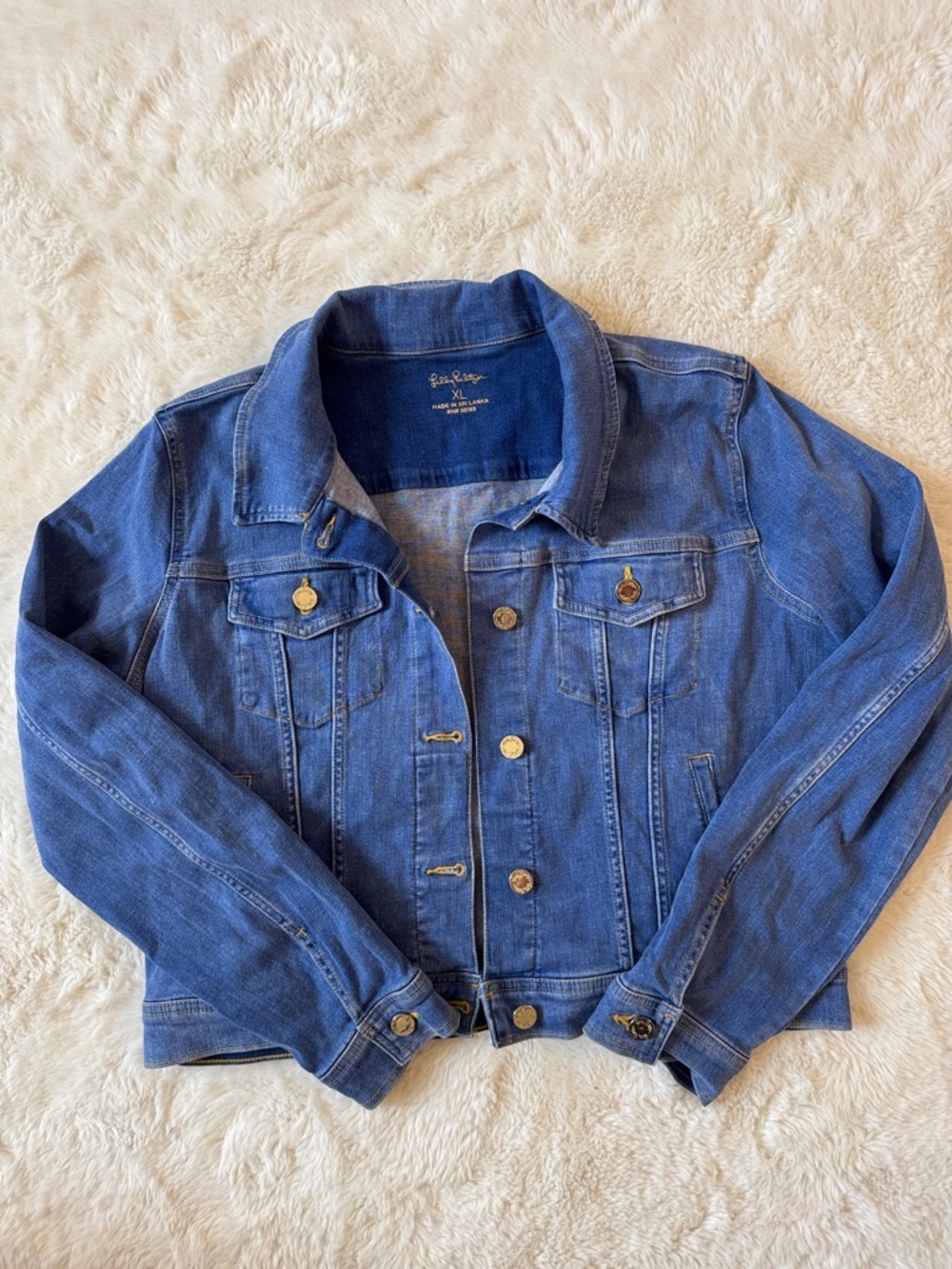 Lilly Pulitzer Blue Denim Jean Jacket